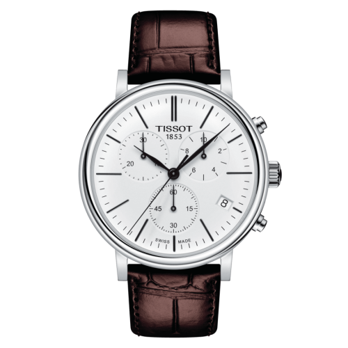 Tissot Carson Premium Chronograph Quartz 41 Stainless Steel / Silver / Strap